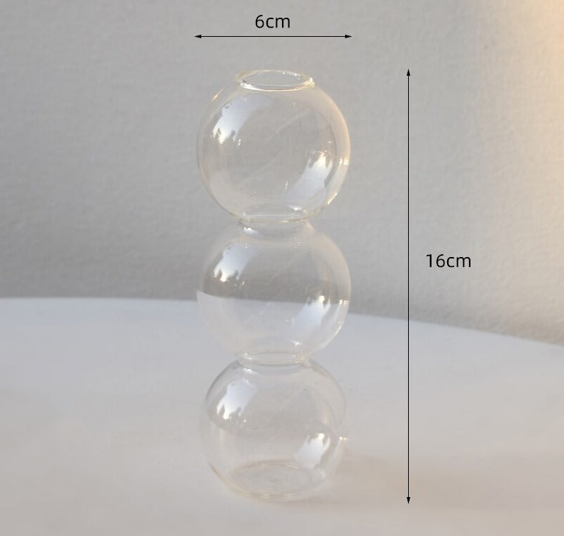 Crystal Glass Bubble Vase