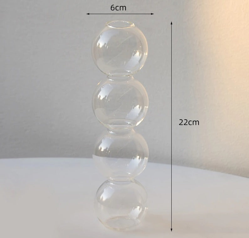 Crystal Glass Bubble Vase